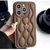 APPLE IPHONE UYUMLU DERİ ROSE TASARIMLI KILIF