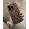 APPLE IPHONE UYUMLU DERİ ROSE TASARIMLI KILIF