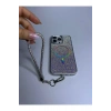 Apple Iphone Uyumlu Magsafe Özellikli Lüks Taşlı Glamour Set Kapak