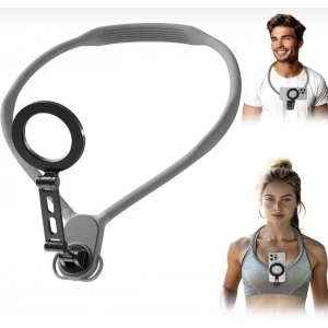 360 Derece Ayarlanabilir Magsafe Özellikli Boyun Askılı Telefon Tutucu