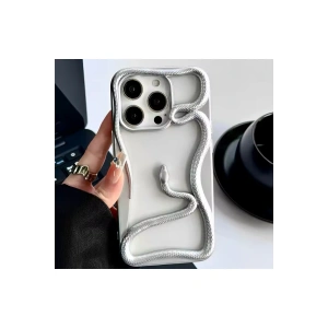 Apple Iphone Uyumlu 3D Snake Tasarımlı Silikon Kılıf