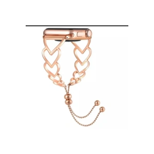 Apple Watch Uyumlu Şık Metal Kalpli Kordon