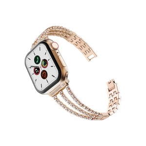 Apple Watch Uyumlu Taşlı Metal Kordon