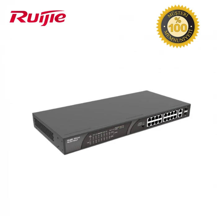 RG-ES118-LP 16 PORTLU 10/100 FAST ETHERNET  TAK ÇALIŞTIR 16 PORT POE