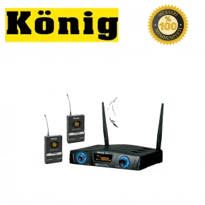 K-312 UHF ÇİFT KANAL 2 YAKA MİKROFON