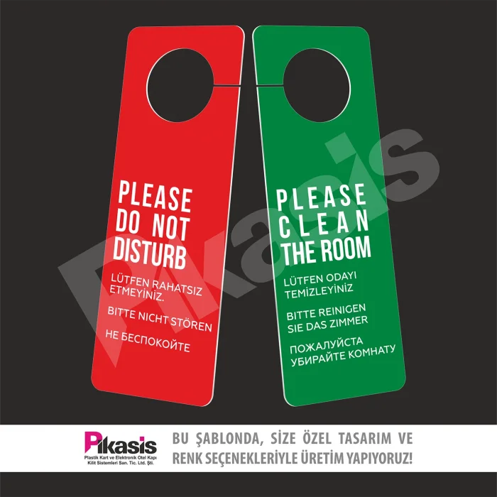 Pİ-1 (Rahatsız Etmeyiniz Kartı Dnd Pvc)