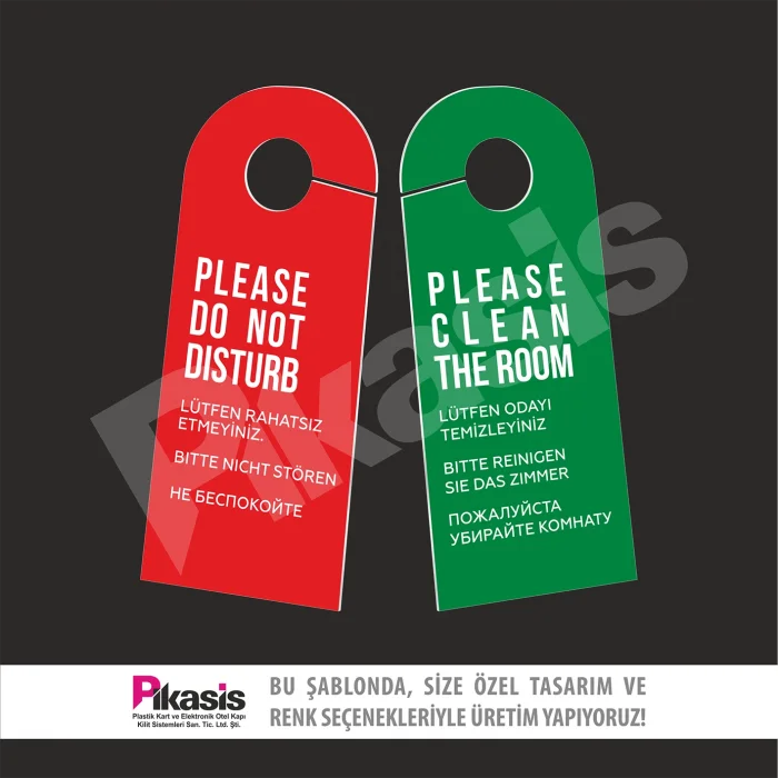 Pİ-2 (Rahatsız Etmeyiniz Kartı Dnd Pvc)