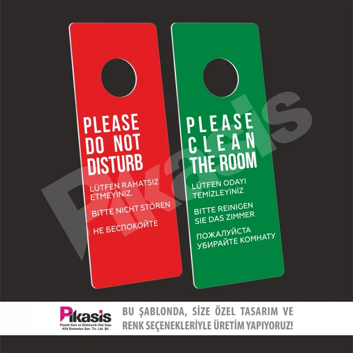 Pİ-6 (Rahatsız Etmeyiniz Kartı Dnd Pvc)