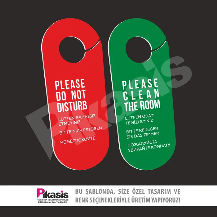 Pİ-13 (Rahatsız Etmeyiniz Kartı Dnd Pvc)