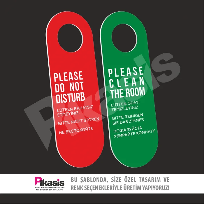 Pİ-27 (Rahatsız Etmeyiniz Kartı Dnd Pvc)