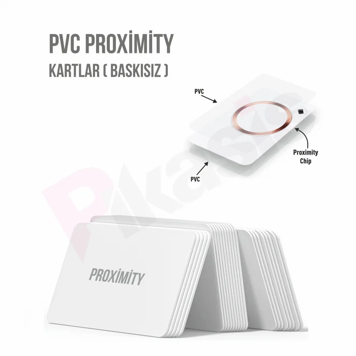 PVC PROXİMİTY KARTLAR ( baskısız ) (10 Adet)