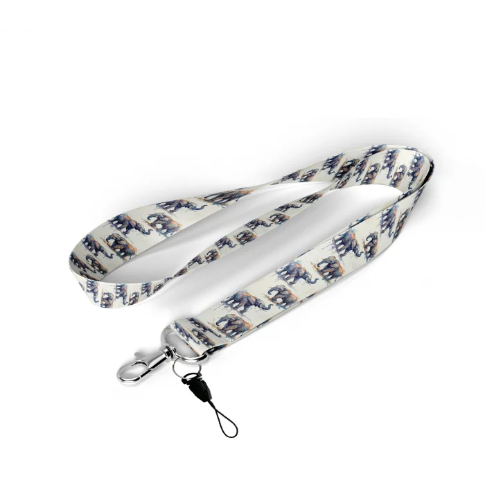 Fil Desenli Boyun Askı İpi