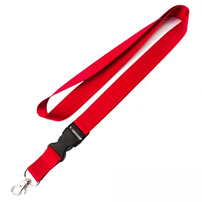 Ara Kilitli Yaka Kartı İpi Açık Kırmızı