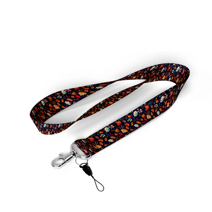Çınar Yaprak Desenli Boyun Askı İpi