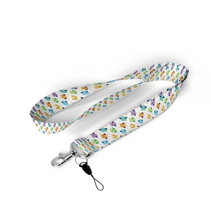 Baykuş Desenli Boyun Askı İpi