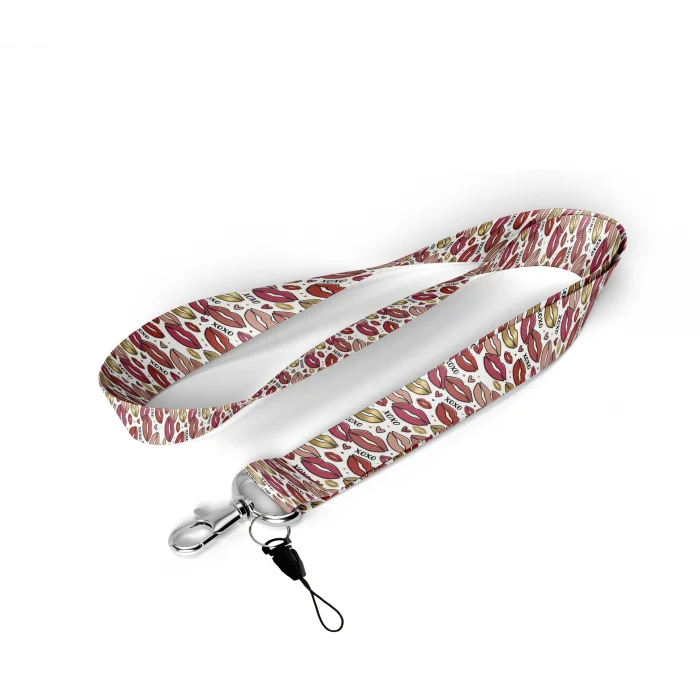 Kiss Desenli Boyun Askı İpi