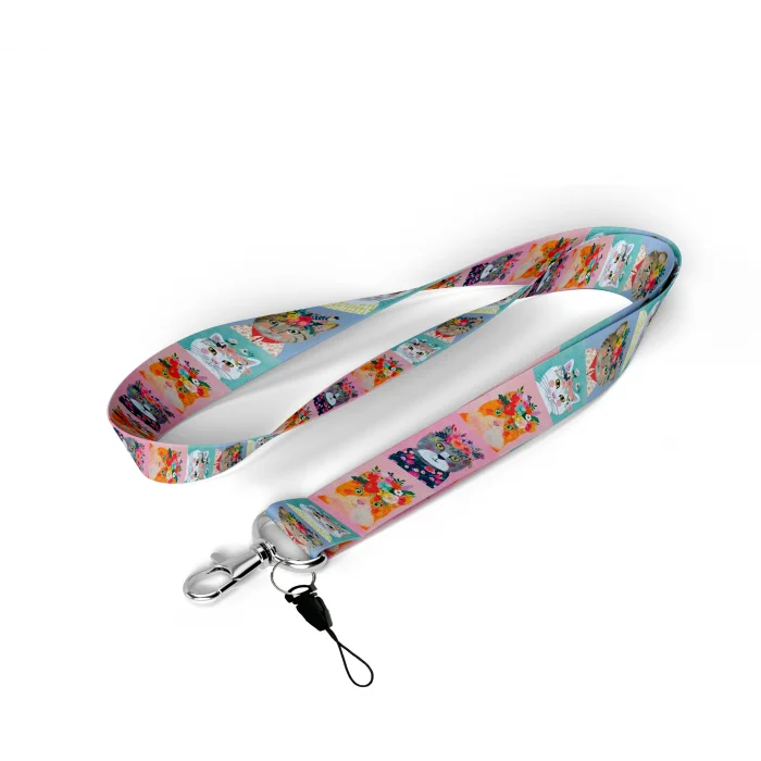 Kedi Desenli Boyun İpi