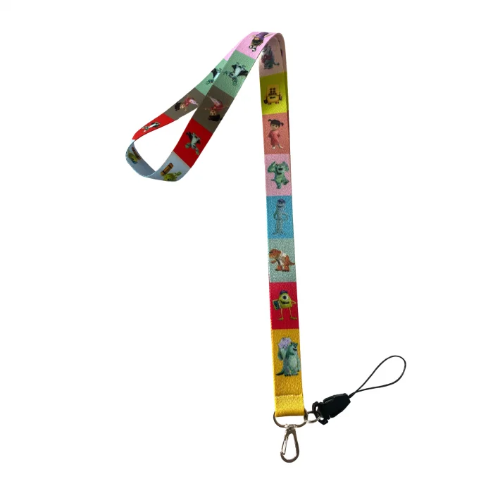 Sevimli Canavarlar Karakterleri Desenli Boyun İpi