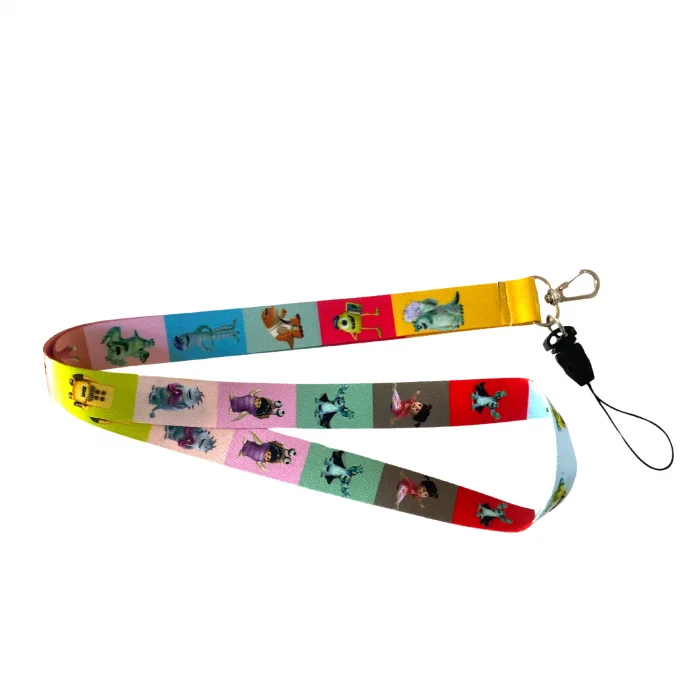 Sevimli Canavarlar Karakterleri Desenli Boyun İpi