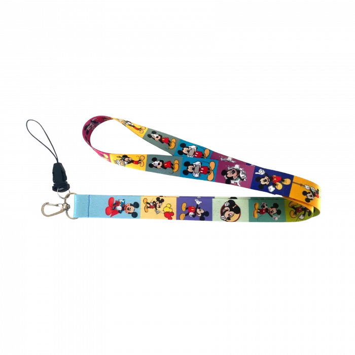 Mickey Mouse Karakterleri Desenli Boyun İpi