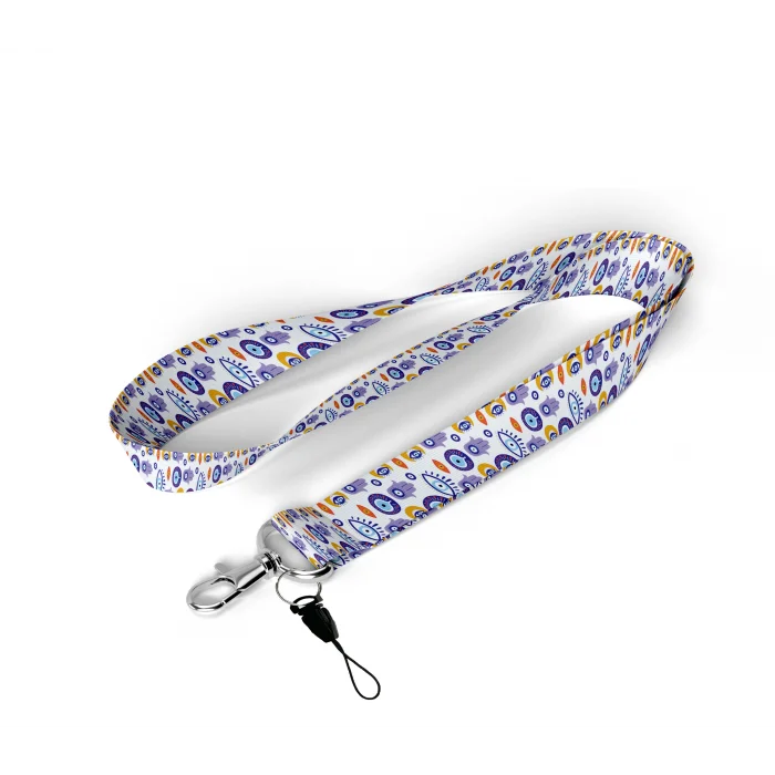 Hamsa Nazar Boncuğu Desenli Yaka İpi