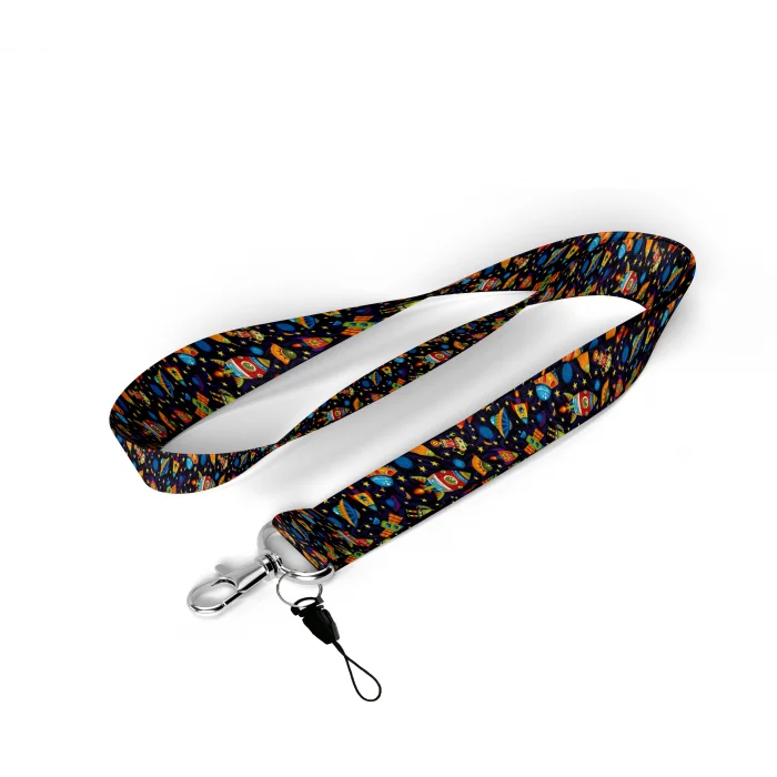 Uzay Desenli Yaka İpi