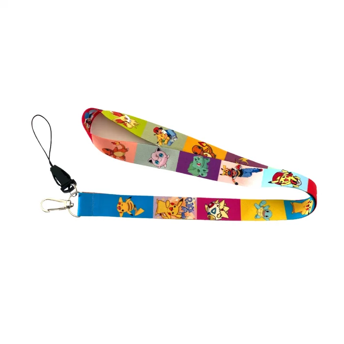 Pikachu Karakterleri Desenli Boyun İpi