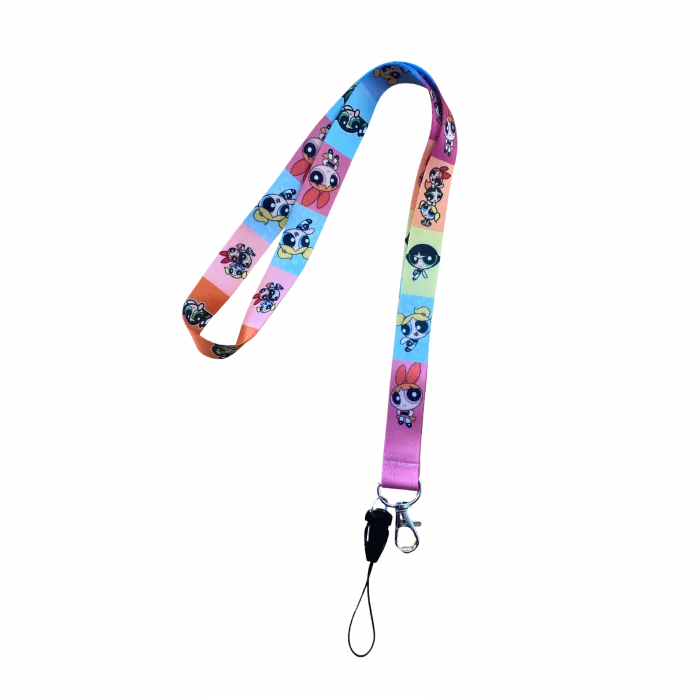 Powerpuff Girls Karakterleri Desenli Boyun İpi