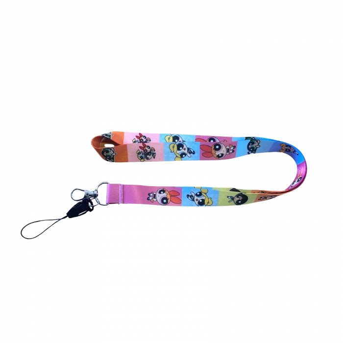 Powerpuff Girls Karakterleri Desenli Boyun İpi