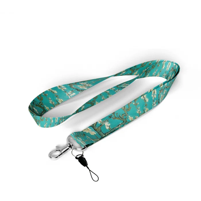 Yeşil Desenli Boyun Askı İpi