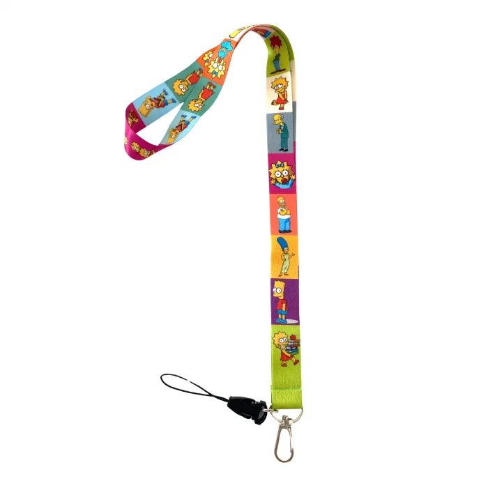 Simpsonlar Karakterleri Desenli Boyun İpi