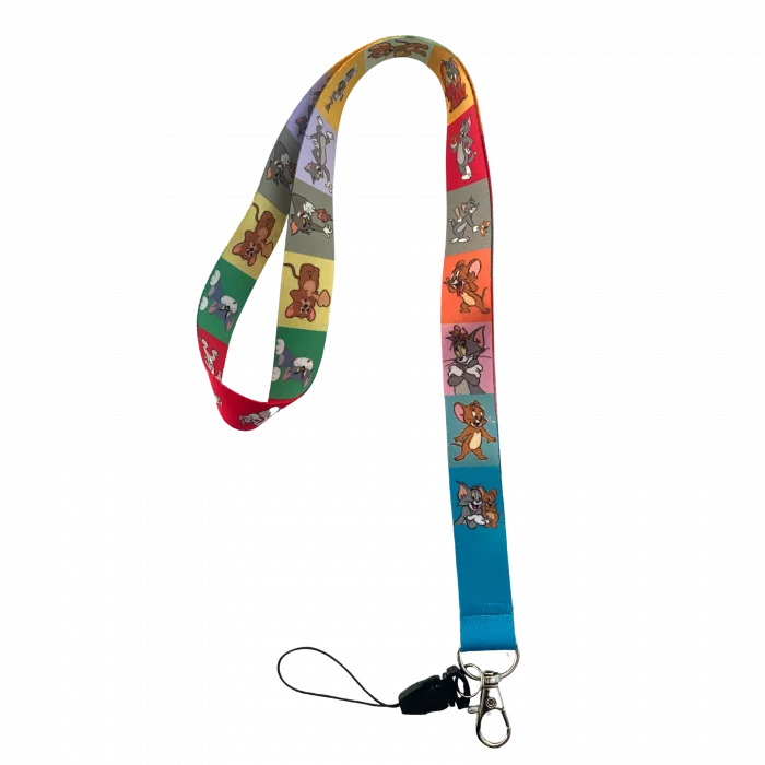 Tom ve Jerry Çizgi Karakterleri Desenli Boyun İpi