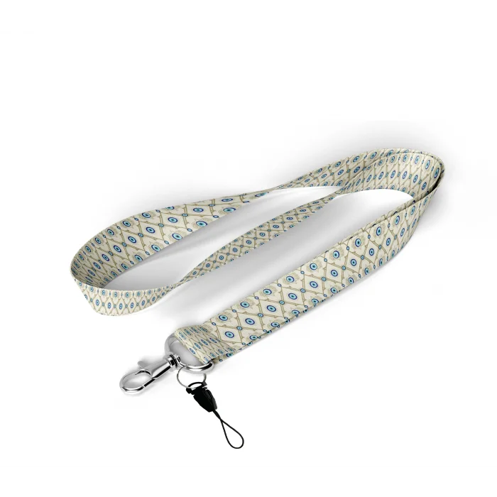 Nazar Hamsa Desenli Boyun Askı İpi