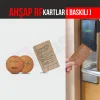 AHŞAP RFID KARTLAR ( baskılı ) (10 Adet)