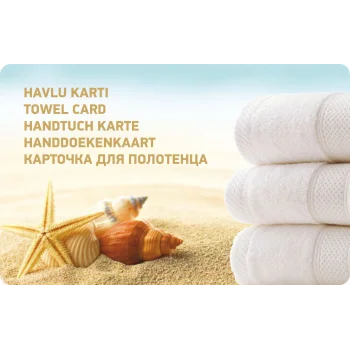 Otel Havlu Kartı (50 Adet)
