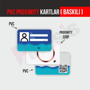 PVC PROXİMİTY KARTLAR ( baskılı ) (10 Adet)