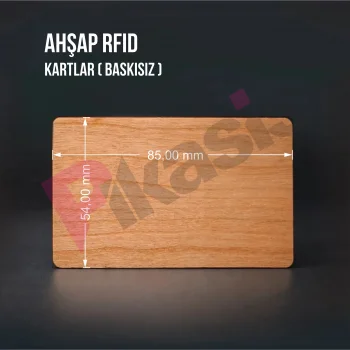 AHŞAP RFID KARTLAR ( baskısız ) (10 Adet)