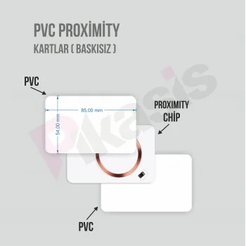 PVC PROXİMİTY KARTLAR ( baskısız ) (10 Adet)