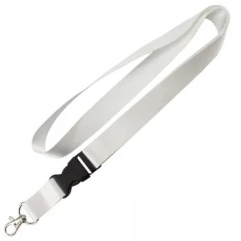 Ara Kilitli Yaka Kartı İpi Beyaz