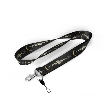 Dolunay & Ay Desenli Boyun Askı İpi