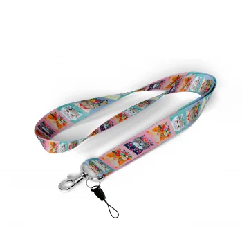 Kedi Desenli Boyun İpi