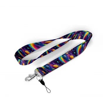 Gezegen Desenli Boyun Askı İpi