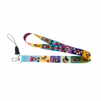 Mickey Mouse Karakterleri Desenli Boyun Askı İpi