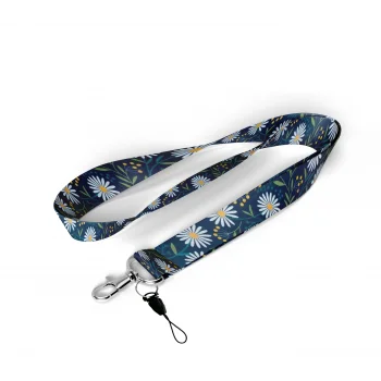 Papatya Desenli Boyun Askı İpi