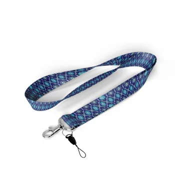 Hamsa Desenli Boyun Askı İpi