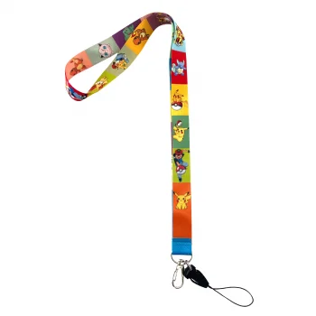 Pikachu Karakterleri Desenli Boyun İpi