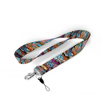 Çizgi Karakterli Yaka İpi