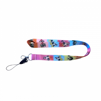 Powerpuff Girls Karakterleri Desenli Boyun Askı İpi