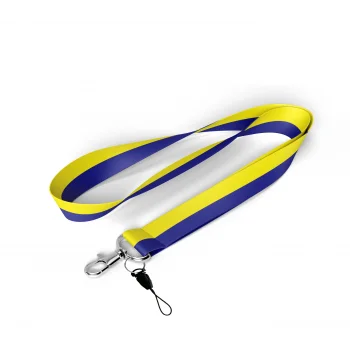 Sarı Lacivert Boyun Askı İpi