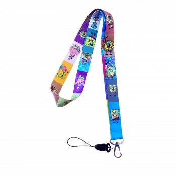 Sunger Bob Karakterleri Desenli Boyun İpi